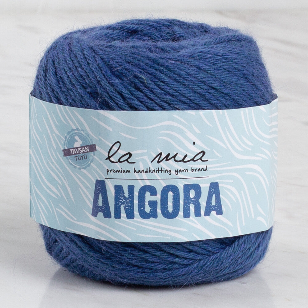 La Mia Angora 50gr Lacivert El Örgü İpi - L129